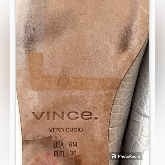 Vince Clark Square-Toe Croc-Embossed Leather Loafers - Picture 9 of 10